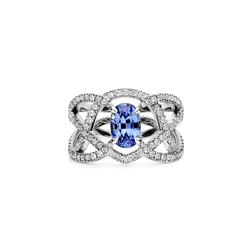 Bague Méandreline saphir