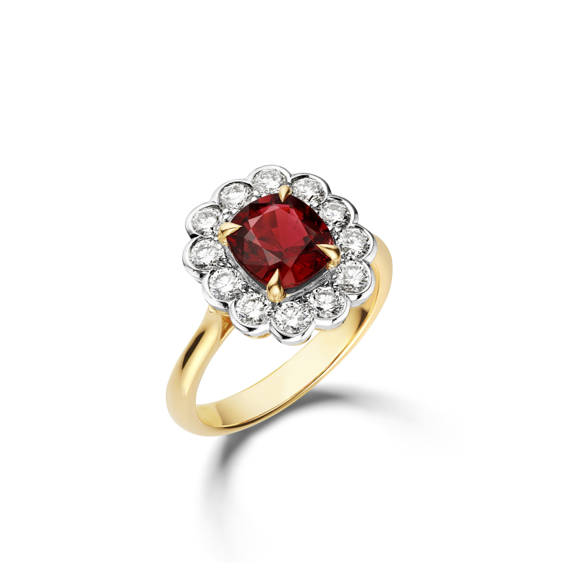 Bague Marguerite spinelle