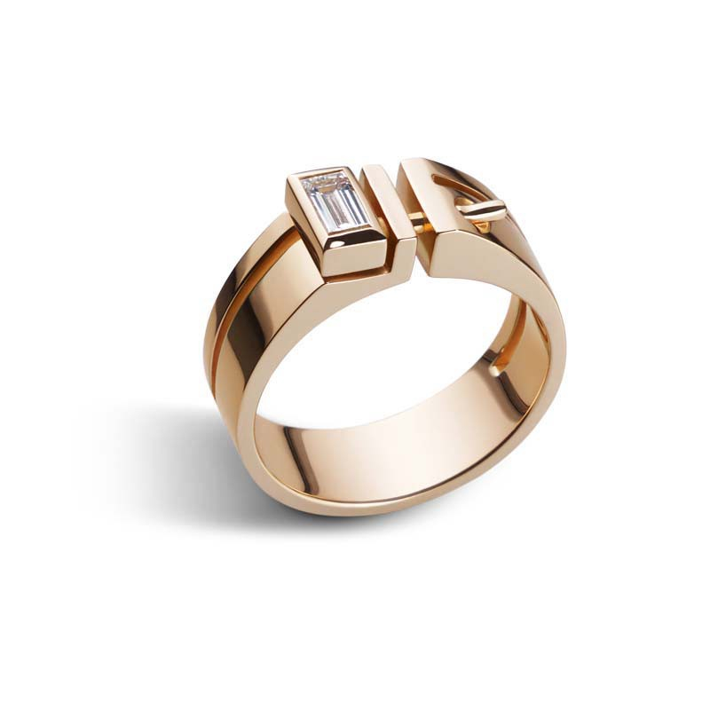 Bague Variation square