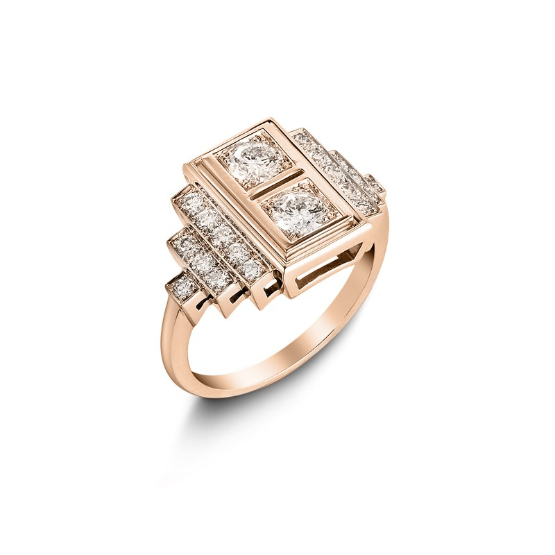 Bague Art déco Tandem