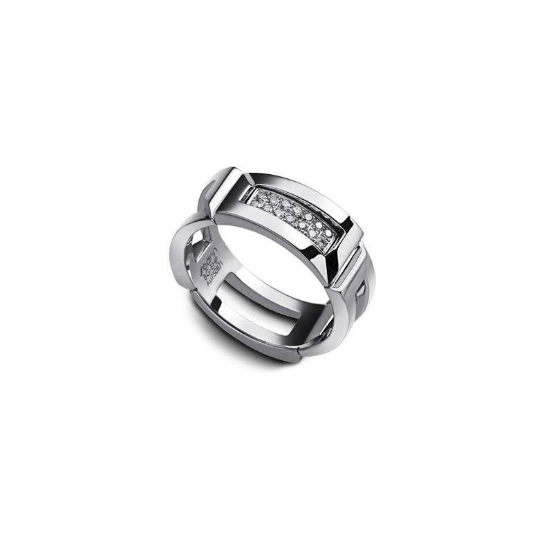 Bague Epure homme pavée