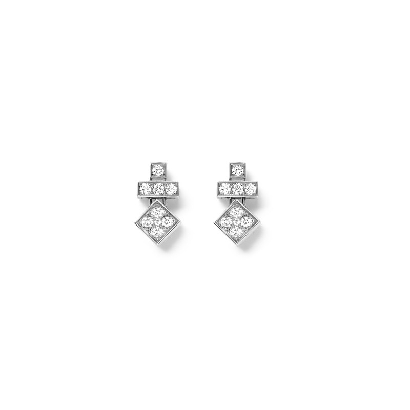 Boucles d'oreilles Stairs mini pavée